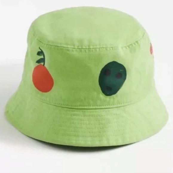 (SOLD) Coney Island Picnic Neon Green Bucket Hat • Mint Condition - Picture 3 of 10